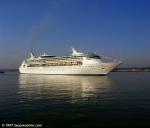 ID 1398 ENCHANTMENT OF THE SEAS (1997/74136grt/82910grt after lengthening in 2005/IMO 9111802) makes her maiden call in Southampton, England during her delivery voyage during which she was introduced to the...